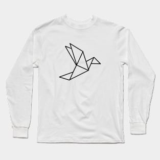 Origami Bird Long Sleeve T-Shirt